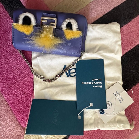 FENDI MONSTER MINI BAGUETTE - Picture 8 of 9